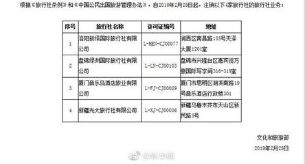 文化和旅游部強(qiáng)化出境游市場(chǎng)監(jiān)管，16家旅行社業(yè)務(wù)資質(zhì)被取消